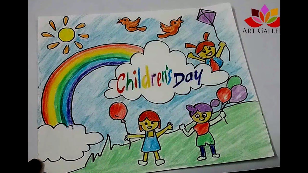 Childrens Day Drawing at GetDrawings | Free download