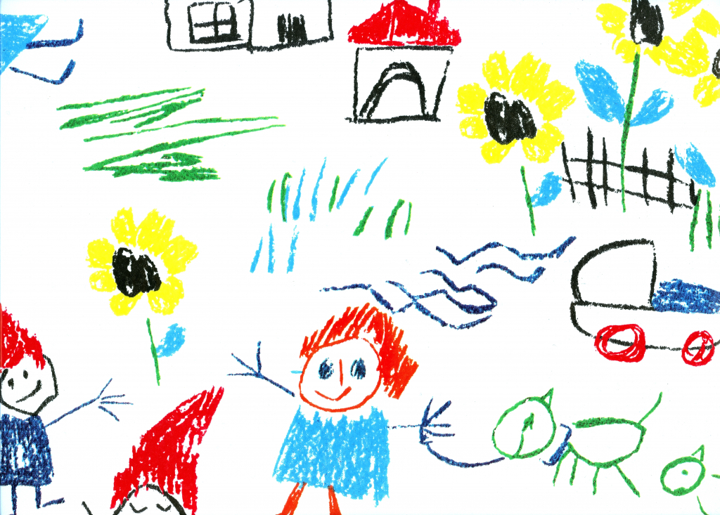 1024x733 Kid Pictures To Draw Kid Drawing Houses Childrens Drawings