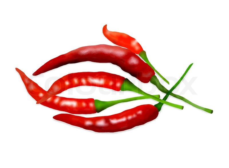 800x587 Five Red Hot Chili Peppers Lying On A Table Stock Photo Colourbox