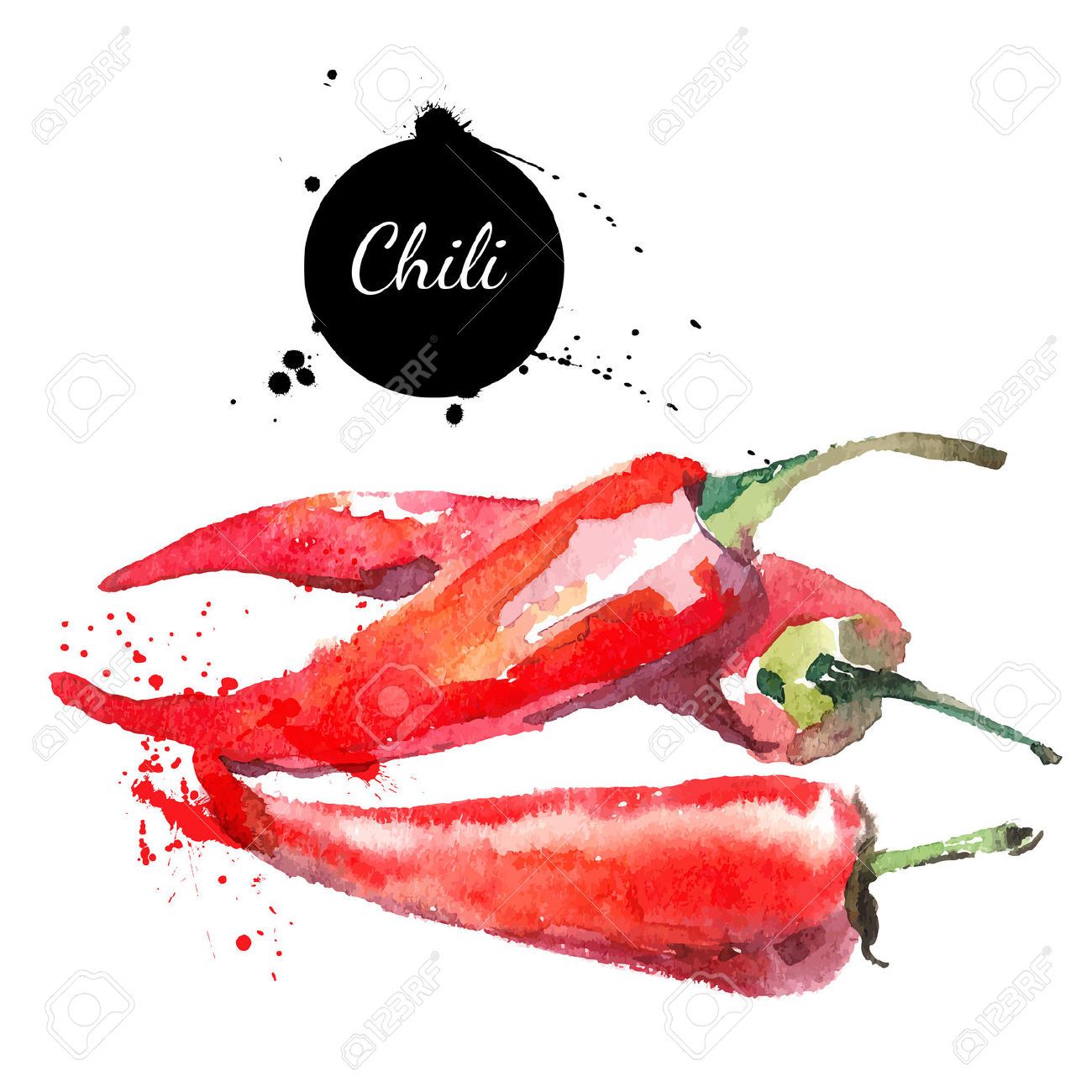1300x1300 Chilli Paintings, Drawings