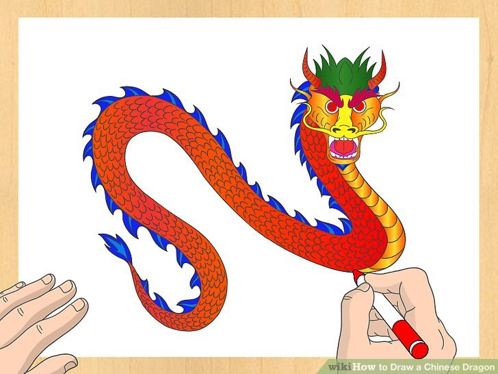 728x546 How To Draw A Chinese Dragon 8 Steps (With Pictures)