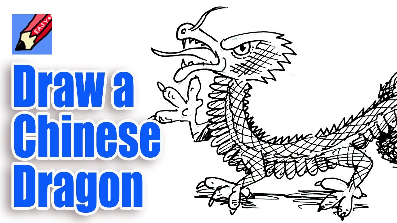1280x720 How To Draw A Chinese Dragon Real Easy