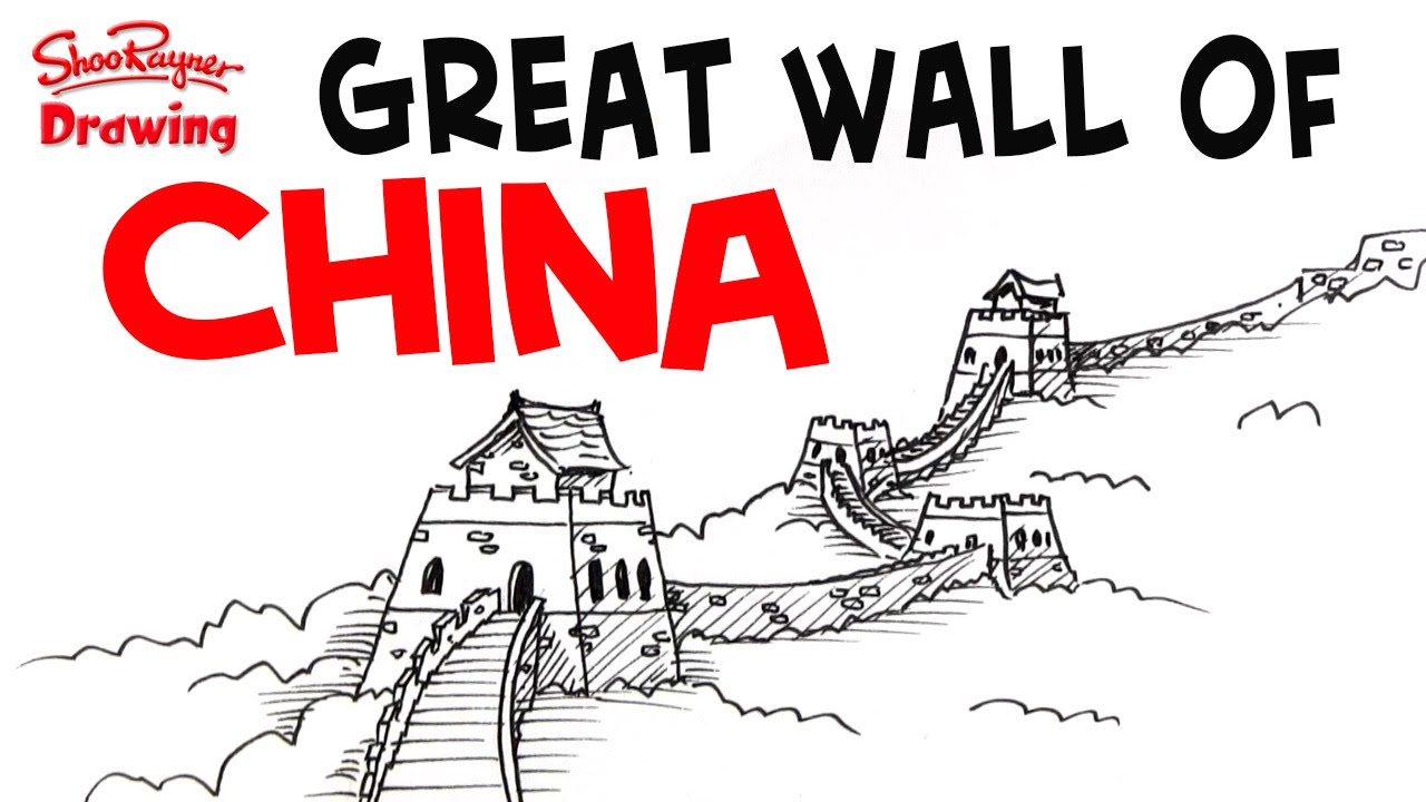 1280x720 How To Draw The Great Wall Of China