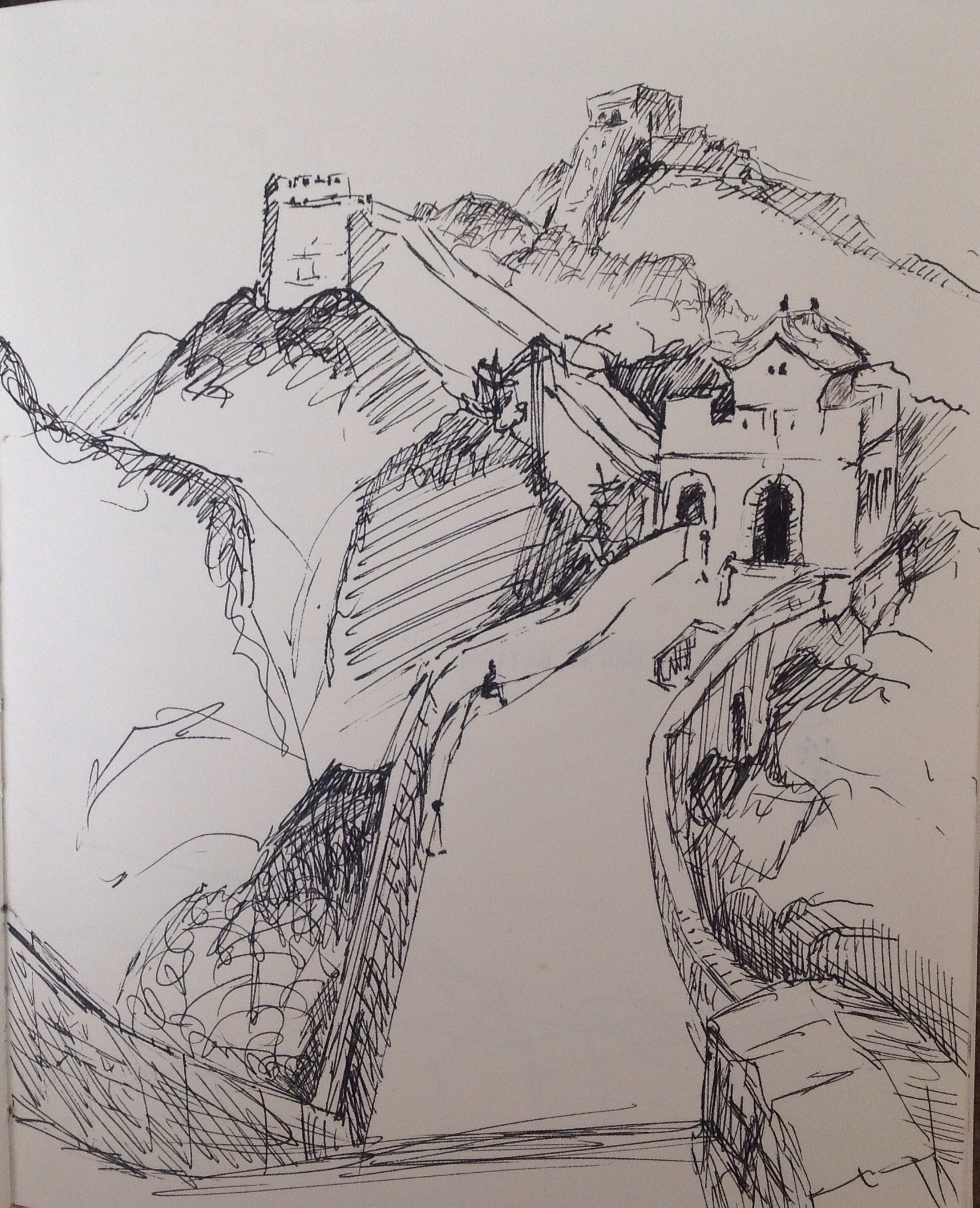 1475x1818 Michelle Mendez Artwork Great Wall Of China Badaling Original