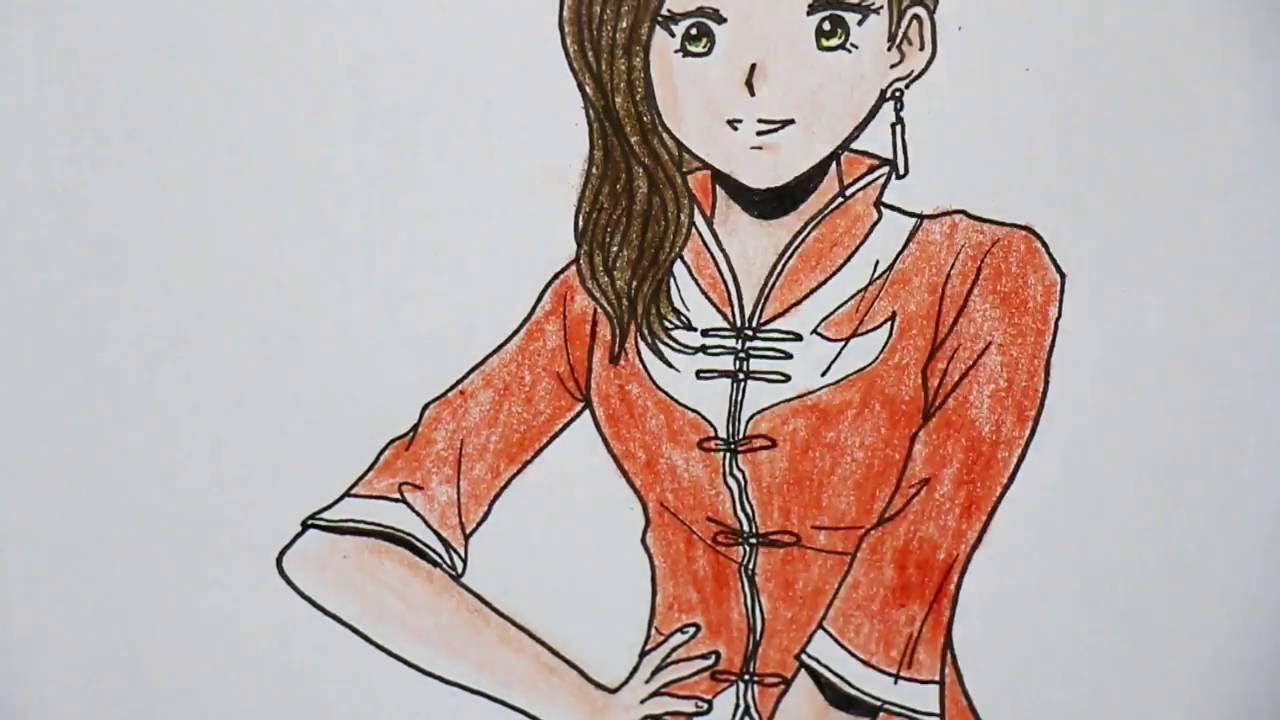 1280x720 How To Draw Chinese Girl Characters Drawing Tv Id