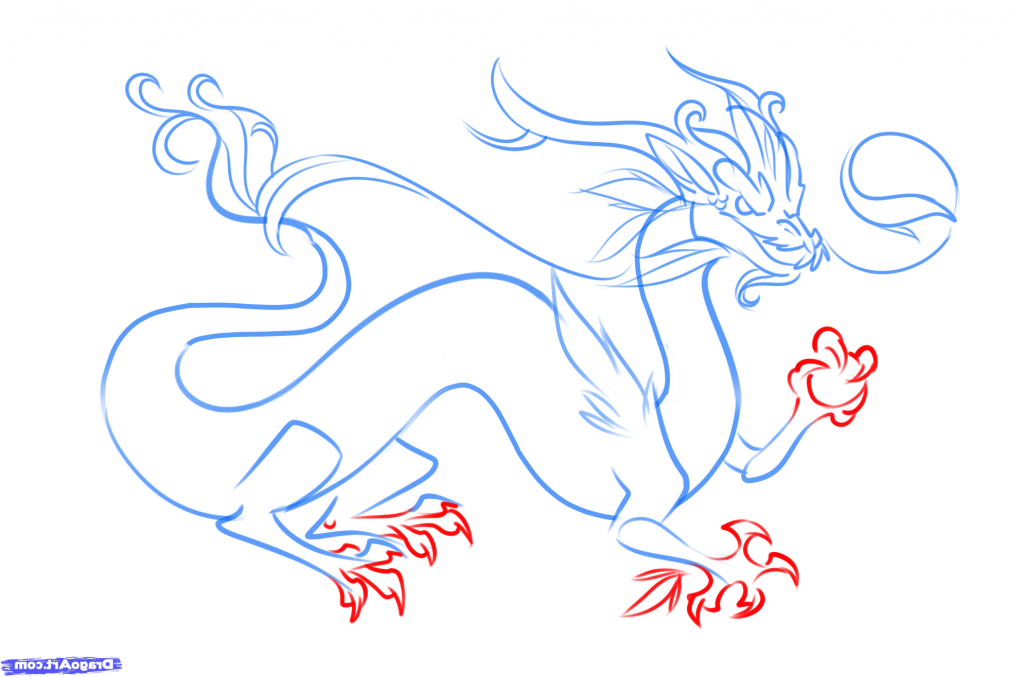 Chinese Dragon Drawing at GetDrawings | Free download