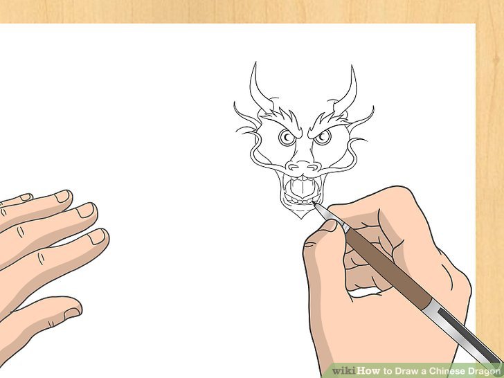 728x546 How To Draw A Chinese Dragon 8 Steps (With Pictures)