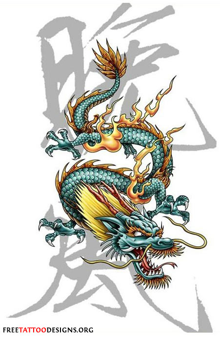 451x693 Chinese Dragon Tattoos