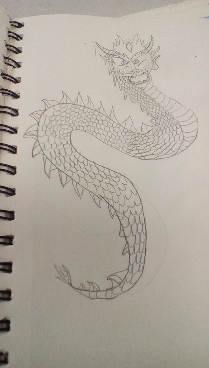 670x1182 How To Draw A Chinese Dragon 8 Steps (With Pictures)