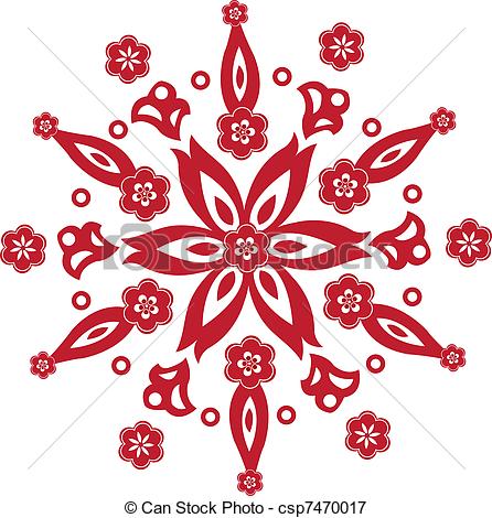446x470 Chinese New Year Pattern. Chinese New Year Flower Pattern Vectors