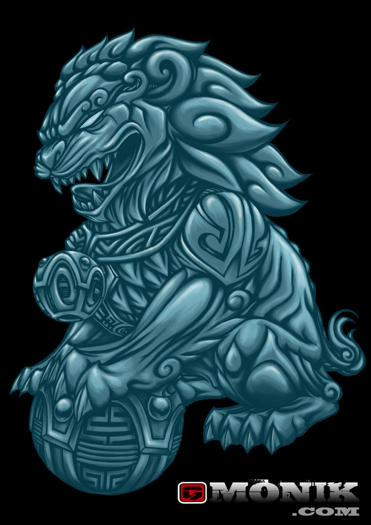 752x1063 Stone Lion By Gmonik