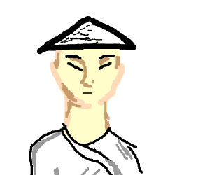 300x250 Stereotypical Chinese Man. (Drawing By Netanem)
