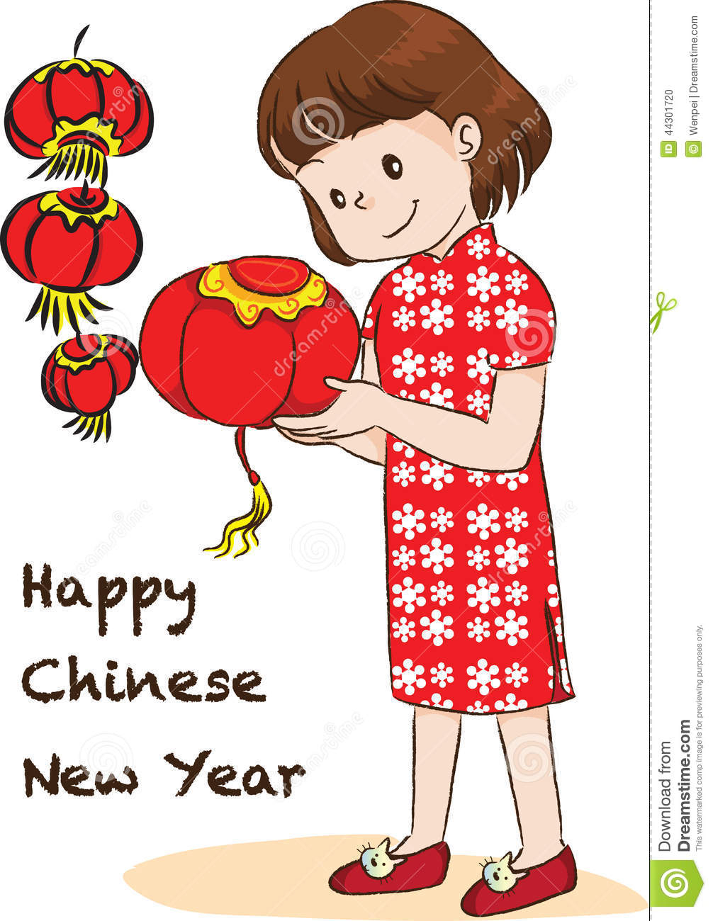 1006x1300 Chinese New Year Drawing Happy Chinese New Year Stock Illustration