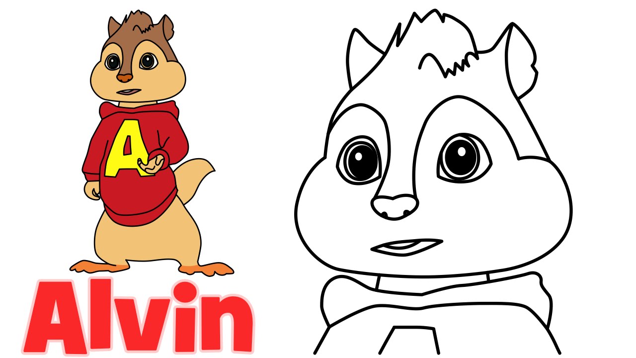 1280x720 How To Draw Alvin From Alvin And The Chipmunks Step By Step Easy