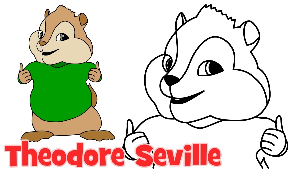 1280x720 How To Draw Theodore From Alvin And The Chipmunks Step By Step
