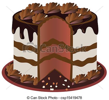 Chocolate Cake Drawing at GetDrawings | Free download