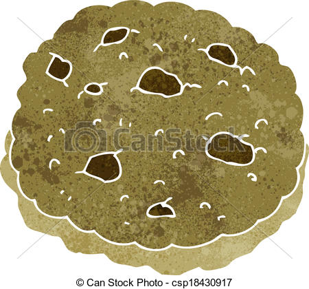 450x420 Chocolate Chip Cookie Cartoon Vector Clip Art