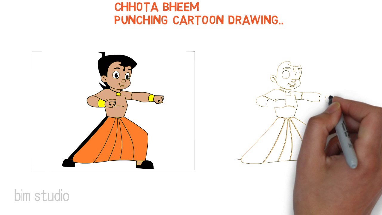 1280x720 How To Draw Chota Bheem Cartoon