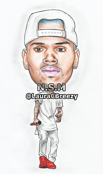 355x600 Chris Brown Drawing Tumblr