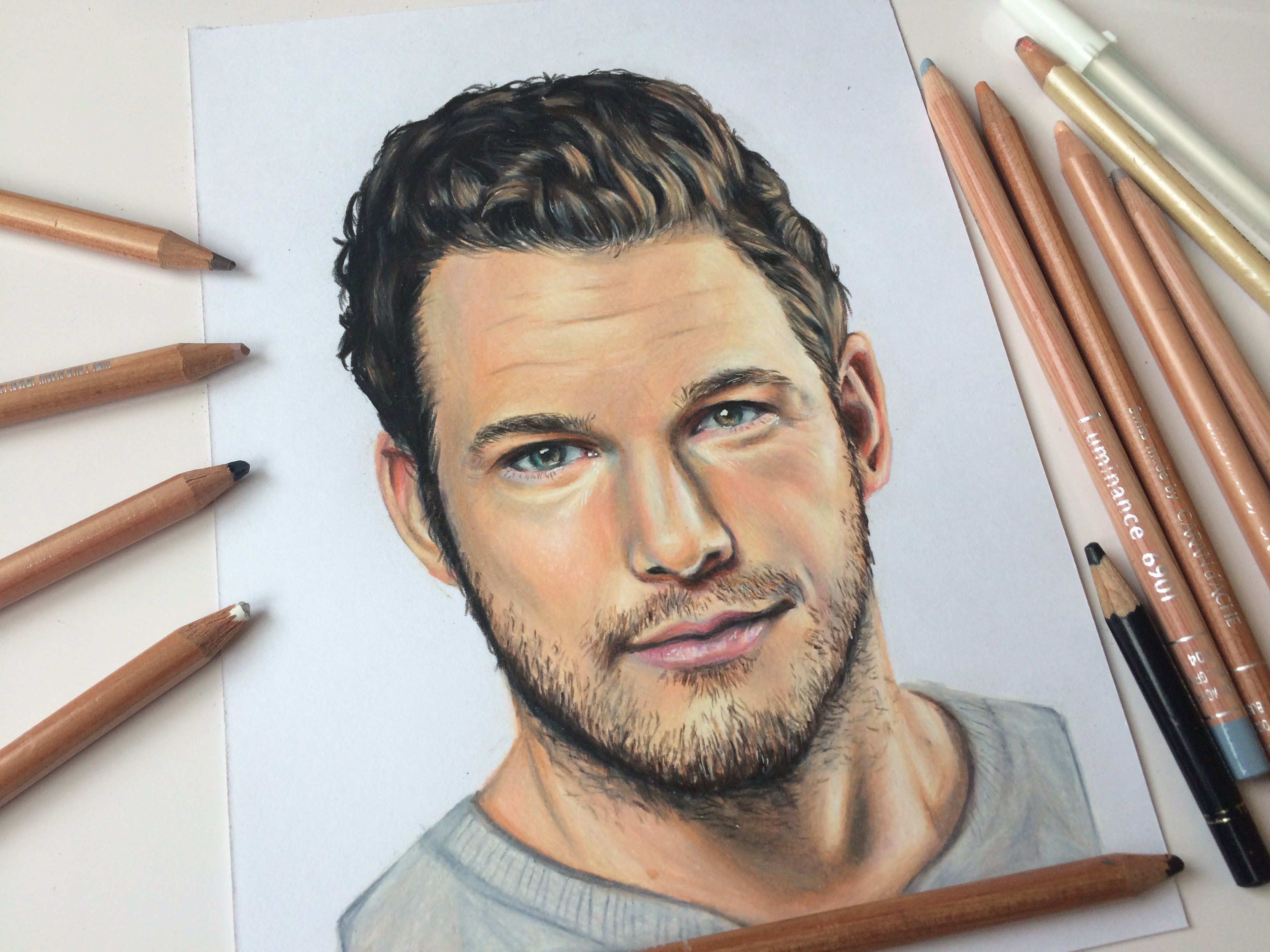 3264x2448 Drawing Chris Pratt