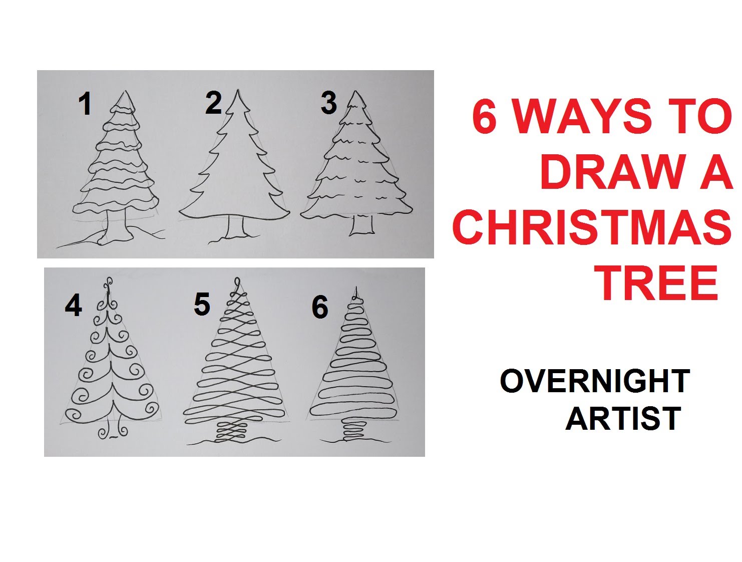 1482x1122 How To Draw Christmas Trees
