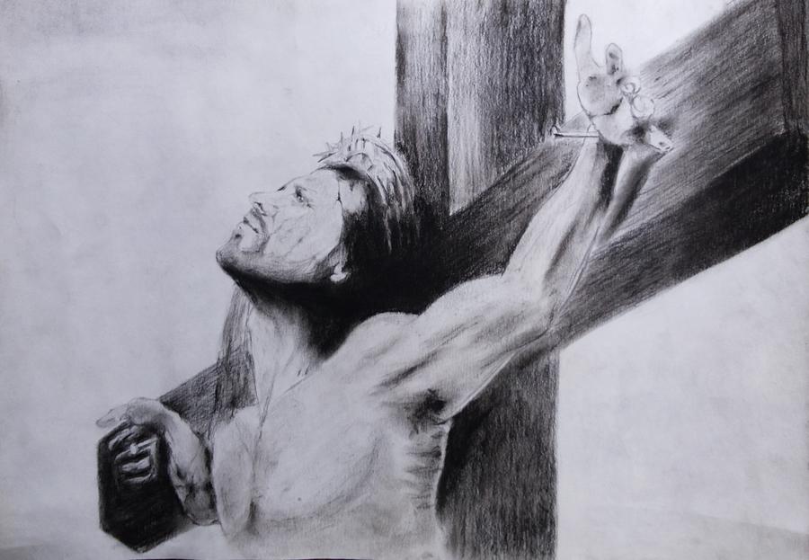 900x623 The Passion Of Christ Drawing By Blaise Loones