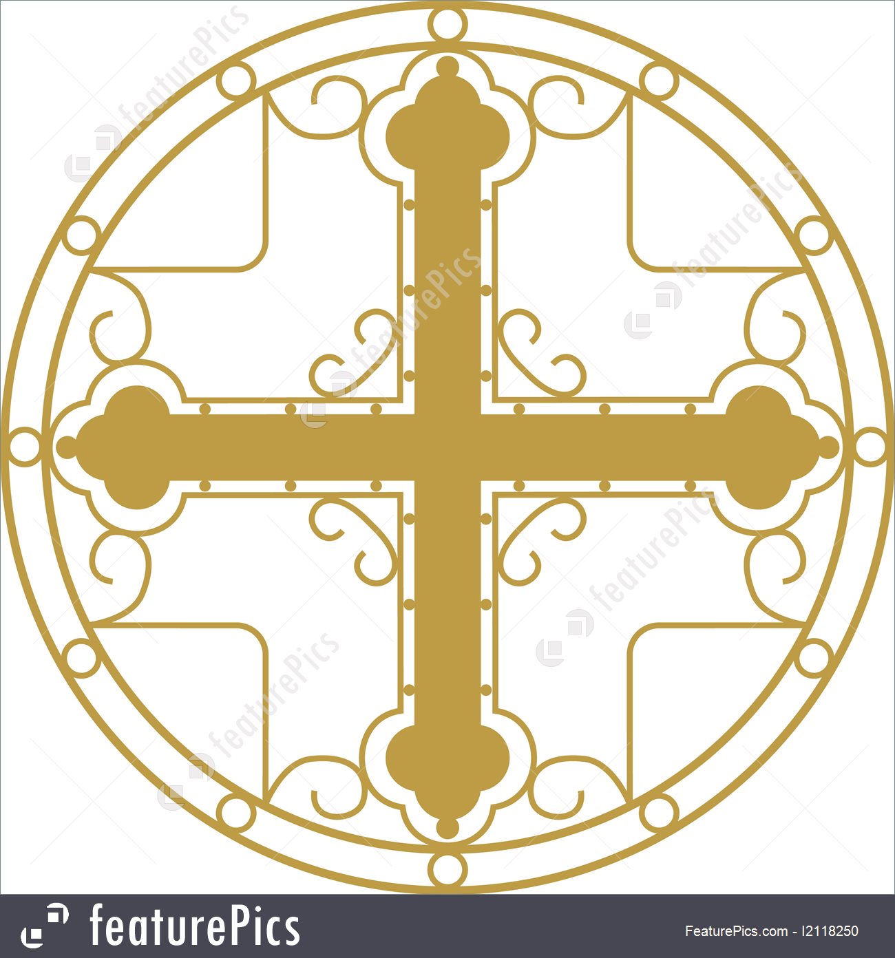 1300x1392 Vector Drawing Of Christian Holy Cross