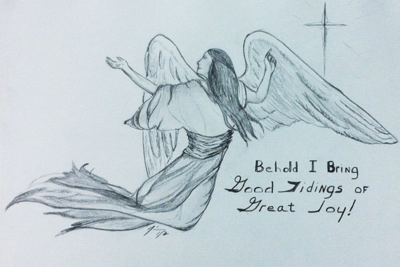 570x380 Items Similar To Christmas Angel Behold I Bring Good Tidings