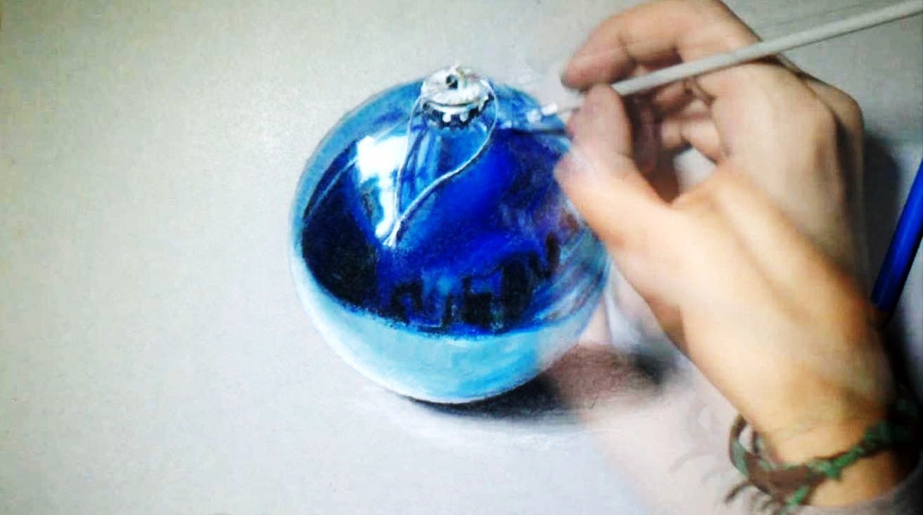 1313x733 How I Draw Christmas Ball