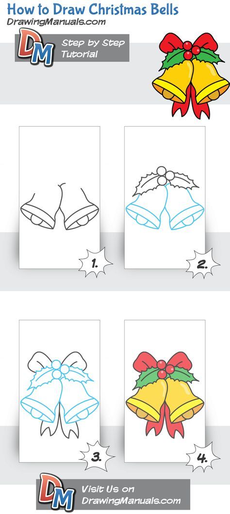 474x1059 How To Draw Christmas Bells