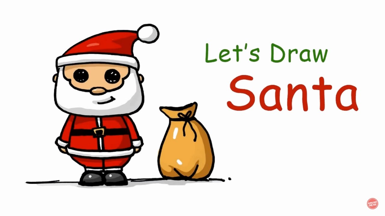 1280x720 Speed Drawing How To Draw A Santa Claus (Background Song