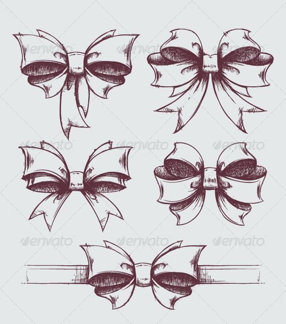 590x668 Ribbon Christmas Bow Drawing Merry Christmas Amp Happy New Year Arts