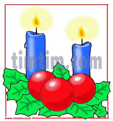 450x479 Free Drawing Of Christmas Candles 2 From The Category Christmas
