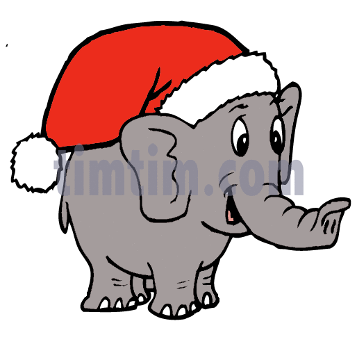 514x495 Free Drawing Of Christmas Elephant From The Category Christmas