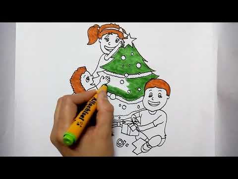 480x360 Christmas Day Drawing For Kids