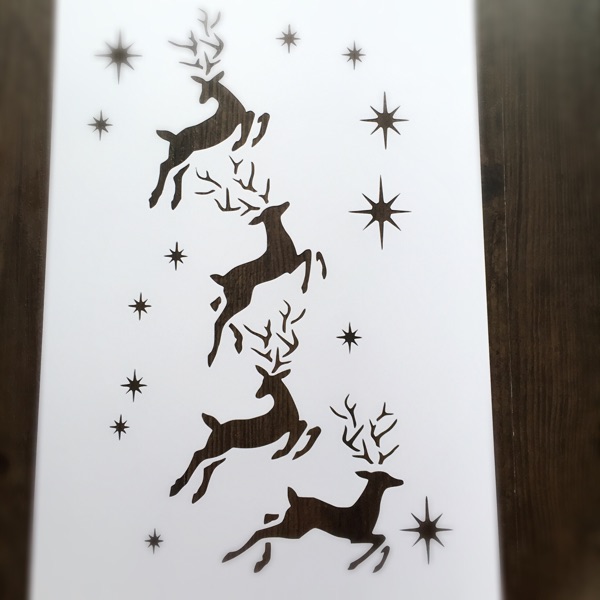 600x600 Christmas Deer Star Scrapbooking Card Diy Album Masking Spray