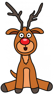 215x382 How To Draw Rudolph The Deer, Santa Claus, Christmas, Easy Step By