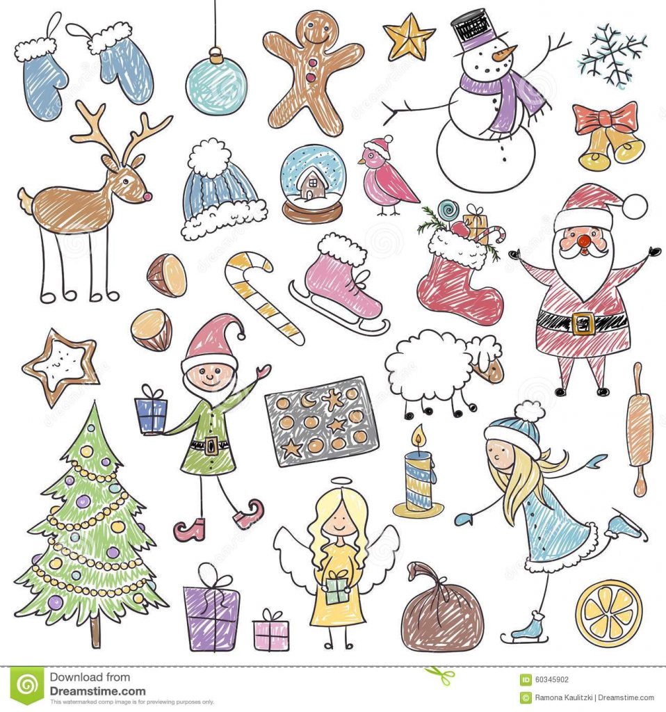 958x1024 Interesting Drawings For Childrens Christmas Children S