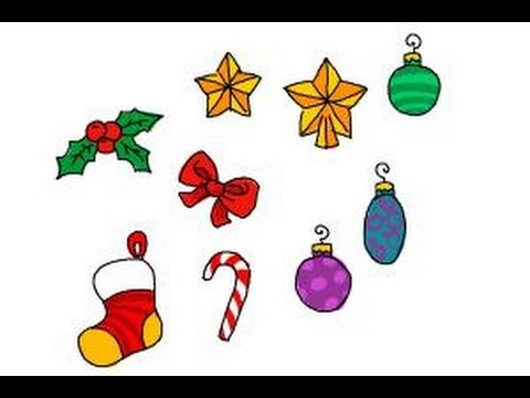 480x360 How To Draw Christmas Decorations