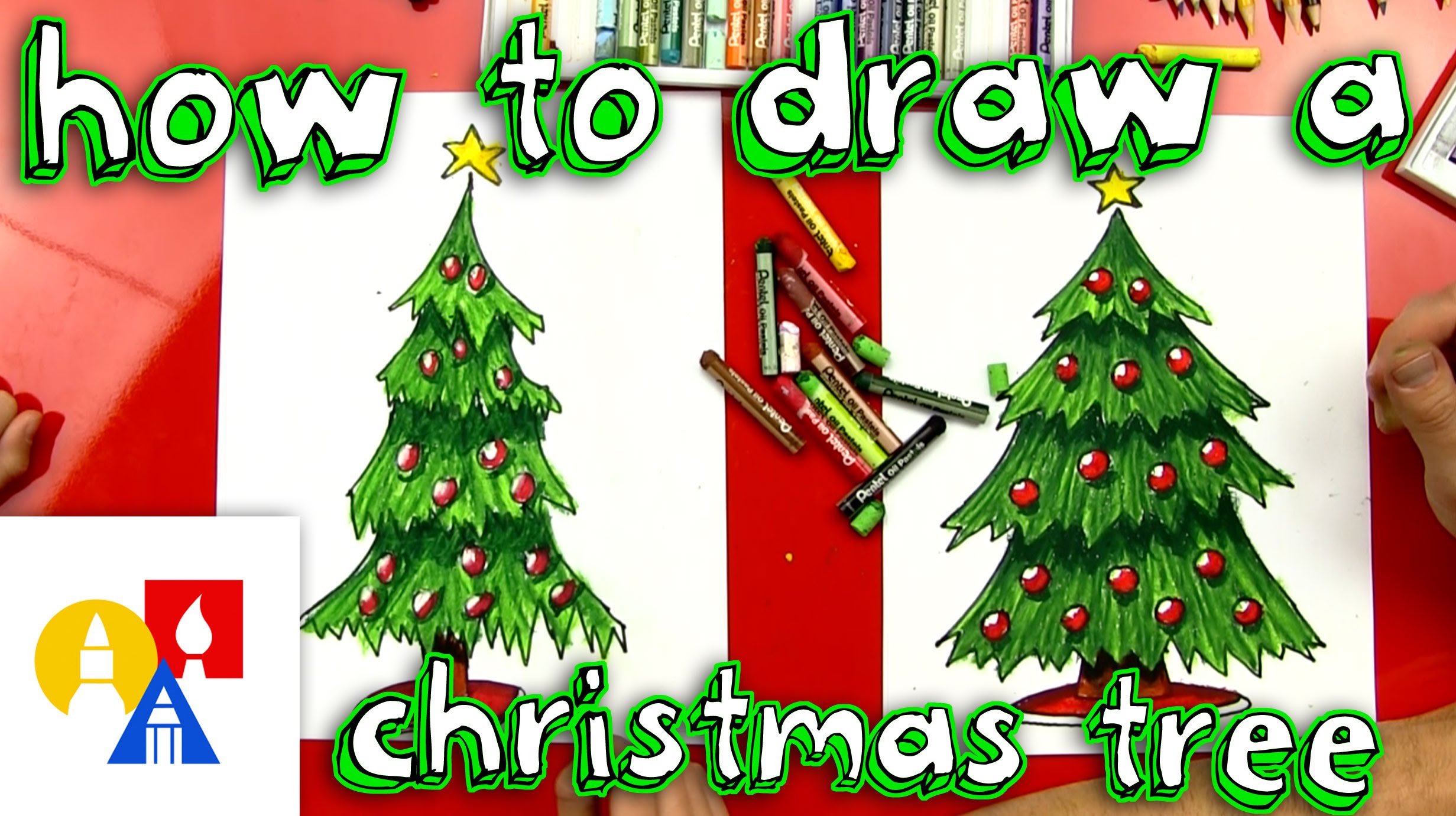 2463x1381 How To Draw A Christmas Tree