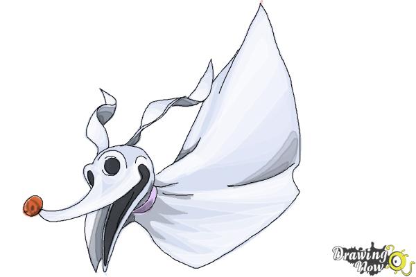 600x400 How To Draw Zero From The Nightmare Before Christmas