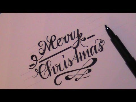 480x360 Merry Christmas Drawing Cursive Simple Living Tree In The World