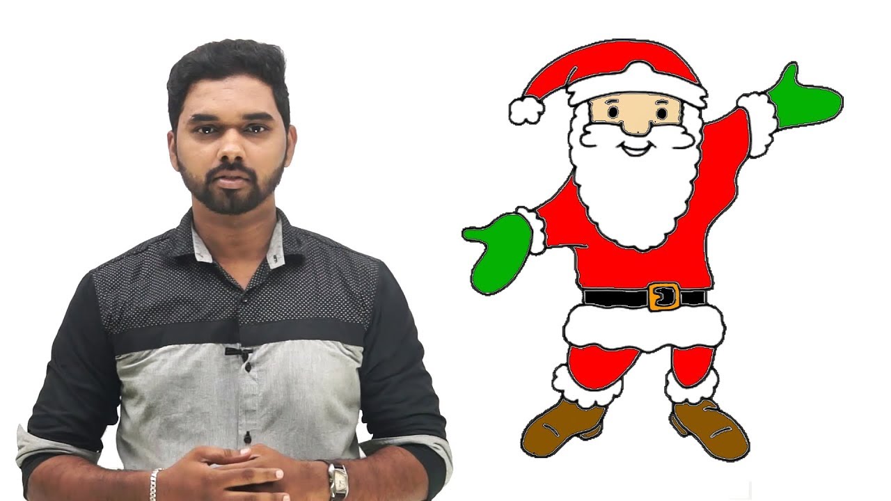 1280x720 How To Draw Santa Claus Step By Step Easy Santa Claus Drawing