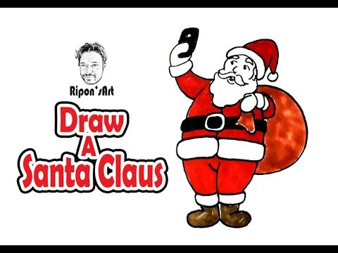480x360 How To Draw A Funny Santa Claus Easy And Step By Step