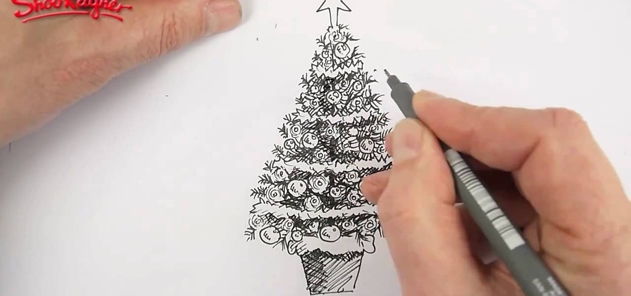 1280x600 How To Draw And Color A Beautiful Christmas Tree Christmas Ideas