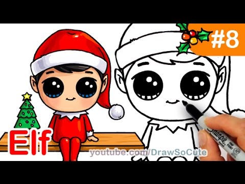 480x360 How To Draw An Elf On The Shelf Easy And Cute