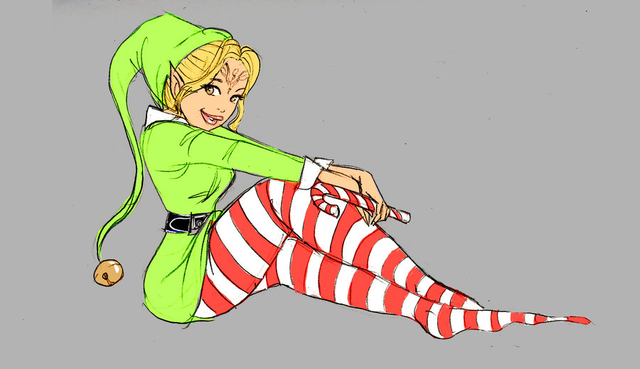 900x519 Sketch 1 Christmas Elf Arnwen By Soniacarreras