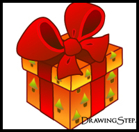 200x190 How To Draw Gifts Amp Presents With Bows Amp Wrapped With Easy Step By