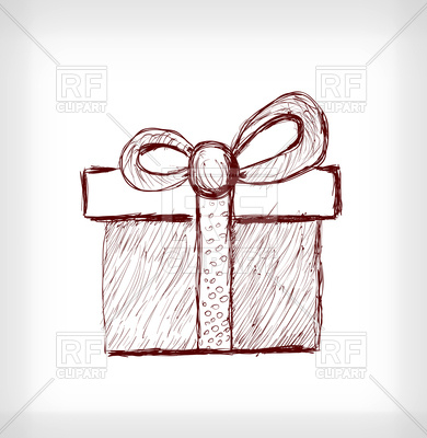 390x400 Christmas Gift With Bow