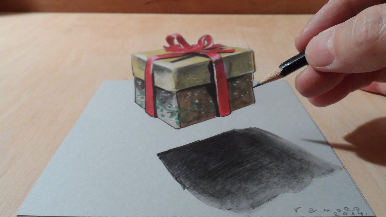 1281x721 How To Draw 3d Box